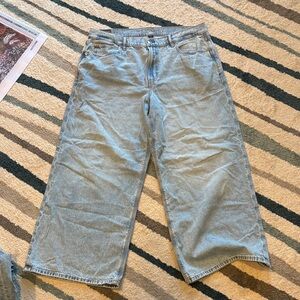 Low- Rise Ultra Wide-Leg Jeans